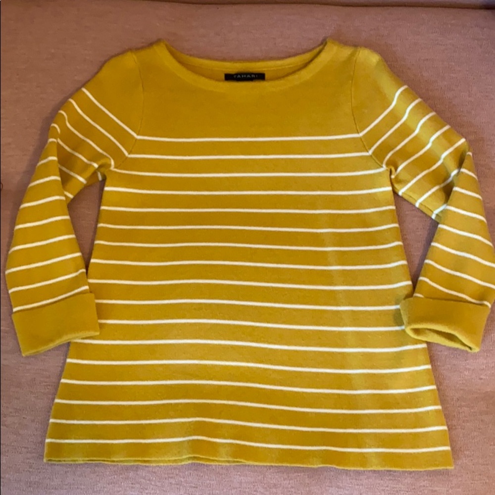 Yellow Tahari Sweater size small